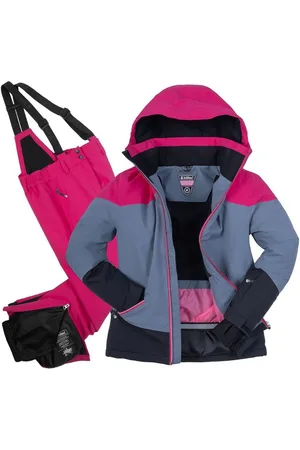 Killtec Skianzug Mädchen Skijacke + Skihose (Gr. 176, blaugrau/pink), fällt kleiner aus - Verkäufer: anndora