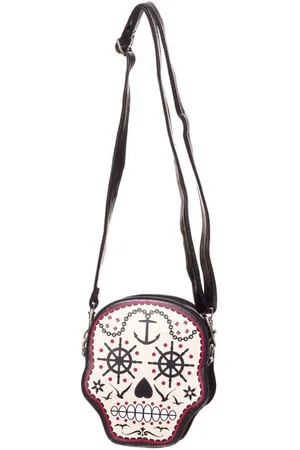 Banned Retro Schultertasche Nautical Sailor Skull, Totenkopf Form - Verkäufer: Schompi Trading e.K.