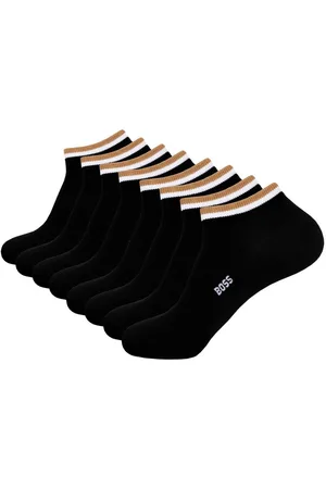 HUGO BOSS Freizeitsocken AS Uni Stripe CC (4-Paar) mit eingesticktem Markenschriftzug - Verkäufer: bonvenon
