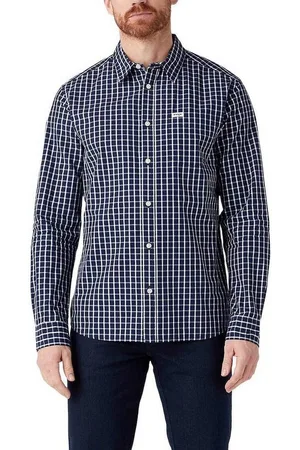 Wrangler Karohemd Hemd 1Pocket, G XL, F true navy - Verkäufer: Big Leshopski