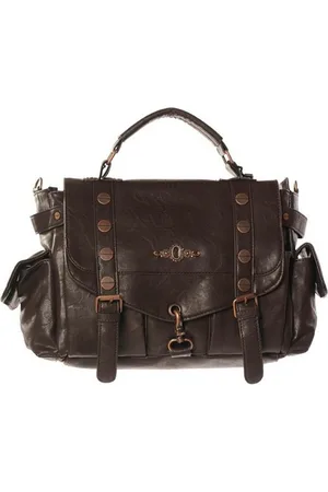 Banned Retro Schultertasche Brown Copper, Steampunk Optik - Verkäufer: Schompi Trading e.K.