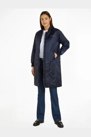 Tommy Hilfiger Kurzmantel ESS MINI CORP REGULAR COAT mit Logoschriftzug