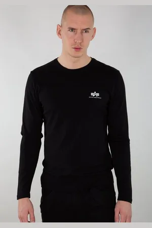 Alpha Industries Longsleeve Men - Longsleeves Back Print Heavy LS