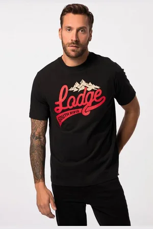 JP 1880 T-Shirt T-Shirt Halbarm Lodge Print Rundhals bis 8 XL - Verkäufer: Popken Fashion Group