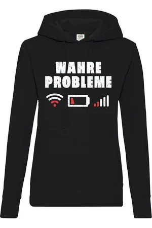Youth Designz Kapuzenpullover "Wahre Probleme" Damen Hoodie Pullover mit lustigem Frontprint - Verkäufer: EmDa Trading GmbH