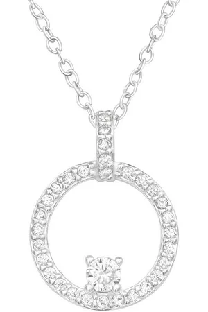 ALEXANDER YORK Kette mit Anhänger CIRCLE Zirkonia, 2-tlg., 925 Sterling Silber - Verkäufer:
