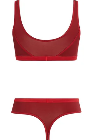 Calvin Klein Bralette-BH UNDERWEAR GIFT SET (2-tlg) mit modischem Mesh-Einsatz im Dekolleté