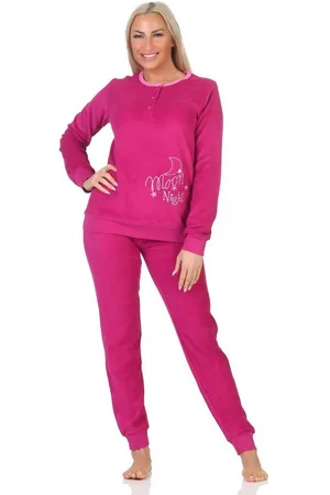 Normann Pyjama Damen Frottee Pyjama mit Knopfleiste und Bündchen, auch in Übergrößen - Verkäufer: Fairway