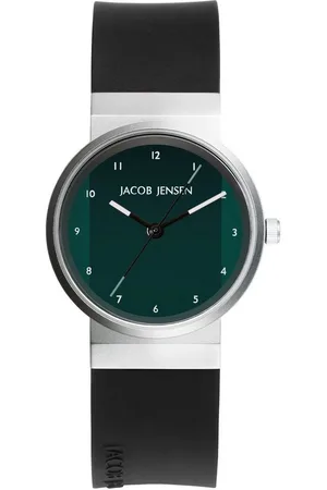 Jacob Jensen Quarzuhr Damenuhr Design Edelstahl Kautschukband NEW LINE ⌀29mm, optische Täuschung vom durchlaufenden Armband - Verkäufer: Grossuhren Pohlmann