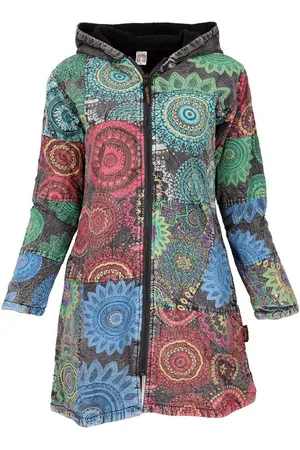 GURU-SHOP Langjacke Boho Hippie chic Jacke, Patchwork Jacke,.. alternative Bekleidung - Verkäufer: