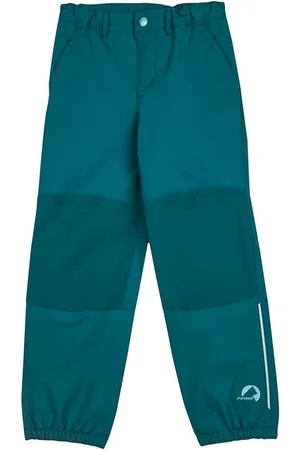 FINKID Outdoorhose Hirvi Deep Teal Regenhose mit Po- und Kniebesatz 110/120 - Verkäufer: HUCKLEBUCK & FINJA Nordkinder Kindermode