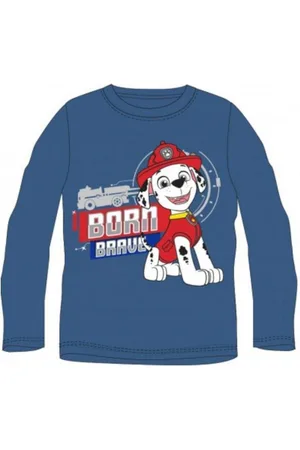 Paw Patrol T-Shirt Langarm-T-Shirt für Jungen - "Born Brave" Design, 100% - Verkäufer: kaufhaus-chemnitz