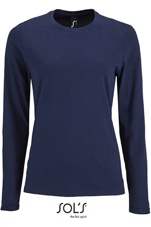 Sols Langarmshirt 1er/2er Pack Damen Langarm-Shirt für Frauen Gr. S bis XXL (2-tlg) 100% Baumwolle - 190 g/m² - Verkäufer: witoru