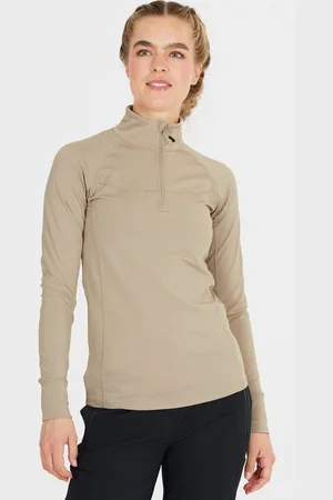 Whistler Langarmshirt Blume (1-tlg) mit Reißverschluss und Stehkragen