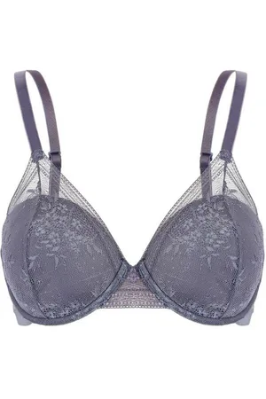 Pretty Polly Dekolleté-BH Lingerie Botanical Lace Bügel-BH mit Schaumcup Nightshade 70 C (Soft BH, Teilspitze) - Verkäufer: maria-dee