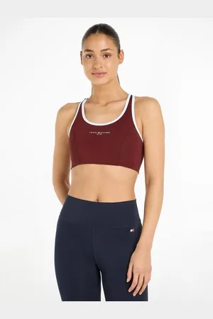 Tommy Hilfiger Sport-Bustier ESSENTIALS MINI CORP MID INT BRA mit Trägern für mittelstarken Halt, Racerback