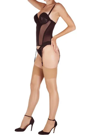 Giulia Strapsstrümpfe Sexy Straps Strümpfe transparent 20 Den (1-Paar) - Verkäufer: Trend Modeware