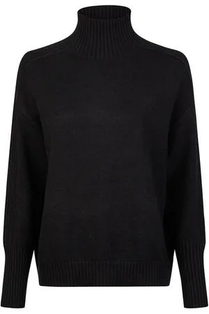 Marc Aurel Strickpullover Turtleneck-Pullover mit Rippendetails black - Verkäufer: Lieblingsstücke