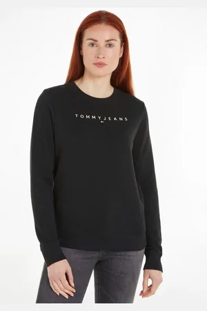 Tommy Hilfiger Sweatshirt TJW REG LINEAR CREW EXT in Großen Größen mit Logoschriftzug