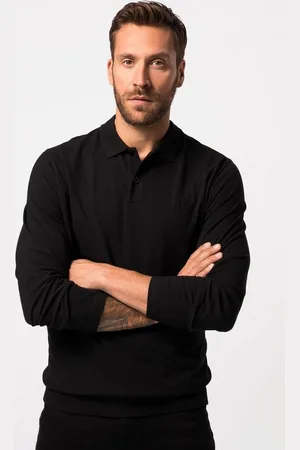 JP 1880 Poloshirt Poloshirt Bauchfit Basic Langarm Piqué - Verkäufer: Popken Fashion Group