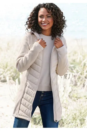 vivance collection Steppjacke mit Strickfleece-Ärmeln