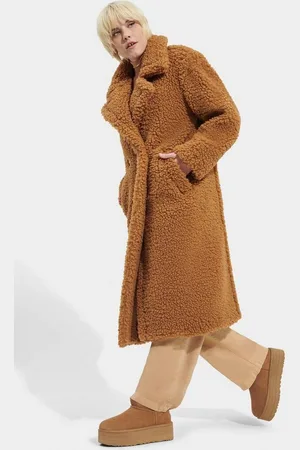 UGG Fellimitatmantel W GERTRUDE LONG TEDDY COAT
