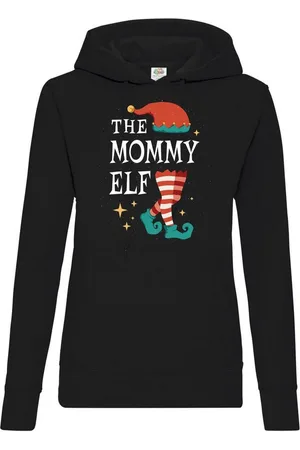 Youth Designz Kapuzenpullover The Mommy Elf Damen Hoodie Pullover mit trendigem Frontprint - Verkäufer: EmDa Trading GmbH