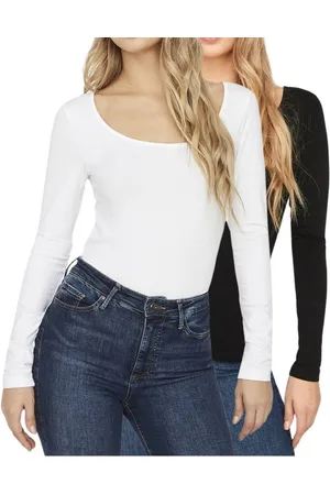 VERO MODA Langarmshirt (2er-Pack) Basic U-Neck Shirt im Doppelpack - Verkäufer: mailopoint