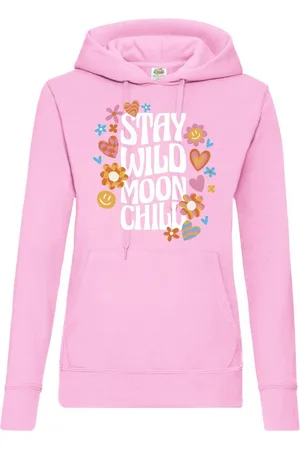 Youth Designz Kapuzenpullover Stay Wild Moon Child Damen Hoodie Pullover mit lustigem Frontprint - Verkäufer: EmDa Trading GmbH