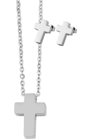 Akzent Schmuckset Jana Edelstahl Schmuckset, Kette 43 + 5cm mit Anhänger + (Einzeln, inkl. Schmuckbox), Damen Schmuckset - Verkäufer: Shaghafi GmbH