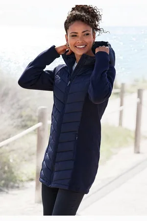 vivance collection Steppjacke mit Strickfleece-Ärmeln