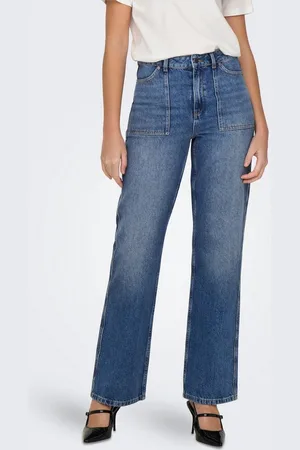 JDY High-waist-Jeans MAYA HIGH WAIST WIDE JEANS DNM NOOS
