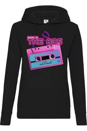 Youth Designz Kapuzenpullover 80s Damen Hoodie Pullover mit lustigem Frontprint - Verkäufer: EmDa Trading GmbH