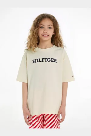 Tommy Hilfiger T-Shirt U MONOTYPE TEE S/S mit großer Logo-Stickerei