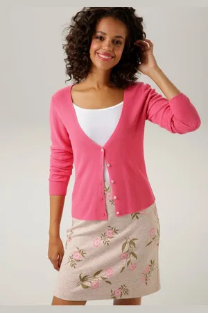 Aniston Strickjacke in trendiger Farbpalette