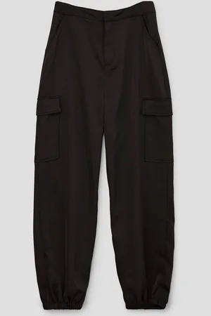 QS by s.Oliver Stoffhose Loose: Parachute-Hose aus Satin - Verkäufer: