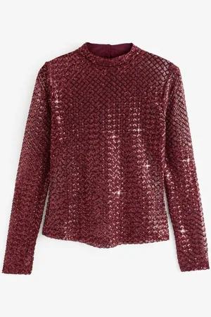 Next Langarmshirt Langarm-Shirt aus Mesh mit Pailletten (1-tlg) - Verkäufer: Germany GmbH