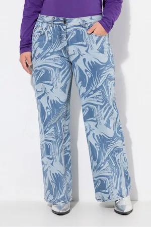 Angel of Style Regular-fit-Jeans Jeans Wide Legs Laserprint 5-Pocket - Verkäufer: Popken Fashion Group