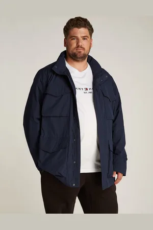 Tommy Hilfiger Allwetterjacke BT-LW PACKABLE FIELD JACKET-B in Großen Größen, Logostickerei