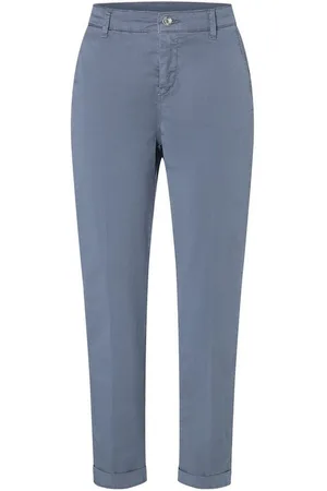 Mac Chinohose CHINO turn up mit dezentem Glanz, elegant und sportiv zugleich