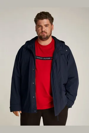 Tommy Hilfiger Allwetterjacke BT-LW PACKABLE HOODED JKT-B in Großen Größen, Logostickerei