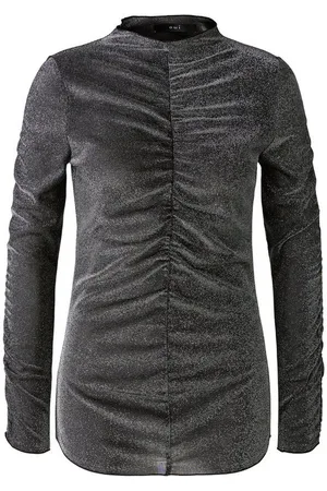 Oui Langarmshirt in metalloptik in Metalloptik - Verkäufer: