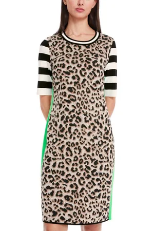 Marc Cain Strickkleid "Happy Classics" Premium Damenmode Kleid in Mustermix Knitted in Germany