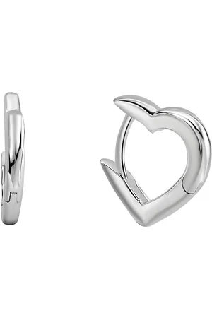 Firetti Paar Creolen Schmuck Geschenk Silber 925 Ohrschmuck Ohrringe Herz