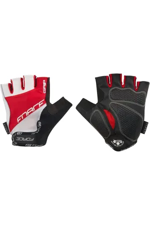 Force Fahrradhandschuhe Handschuhe GRIP gel Weiss Rot %%% * - Verkäufer: wospbike