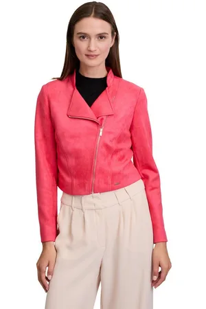 Betty & Co Jackenblazer Betty & Co Bikerjacke mit Stehkragen Material