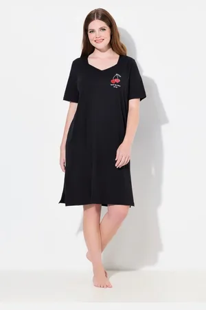 Ulla Popken Bigshirt Bigshirt Herzmotiv V-Ausschnitt Halbarm - Verkäufer: Popken Fashion Group