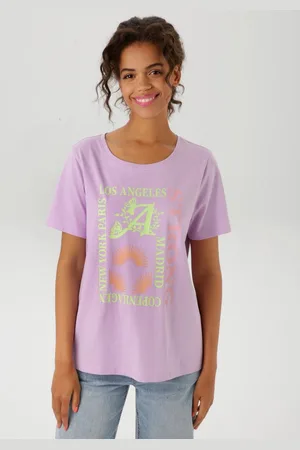 Aniston T-Shirt mit farbharmonischen Frontprint aus Foliendruck - NEUE KOLLEKTION