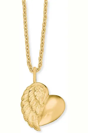 HERZENGEL Kette mit Anhänger Halskette Herzflügel HEN-HEARTWING-G 925/000 Sterling Silber (1-tlg) - Verkäufer: Juwelier-Bacak