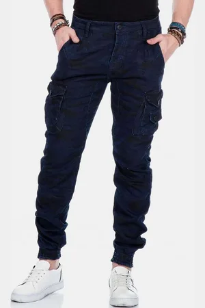 Cipo & Baxx Loose-fit-Jeans Jeans mit Stretch-Bündchen, CD-422